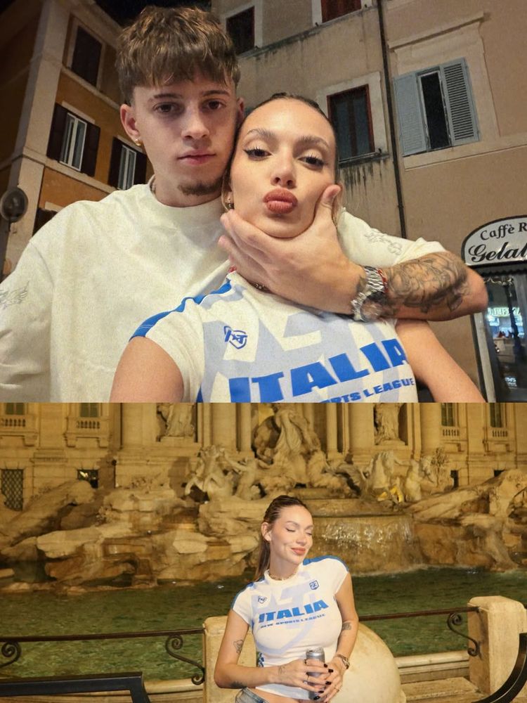 Desde Roma, Sasha Ferro compartió las mejores fotos de su viaje romántico y marcó tendencia con un vestido corto de encaje 