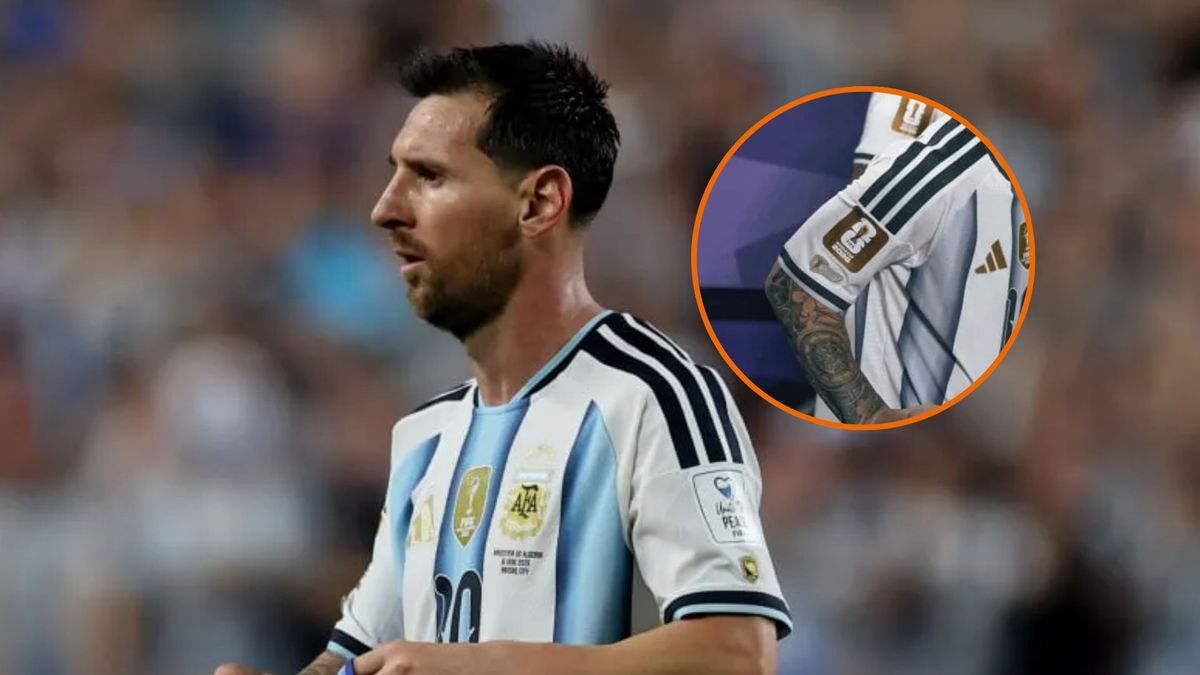 Así son los parches que lleva Lionel Messi en la camiseta de la Selección Argentina en el Mundial 2026