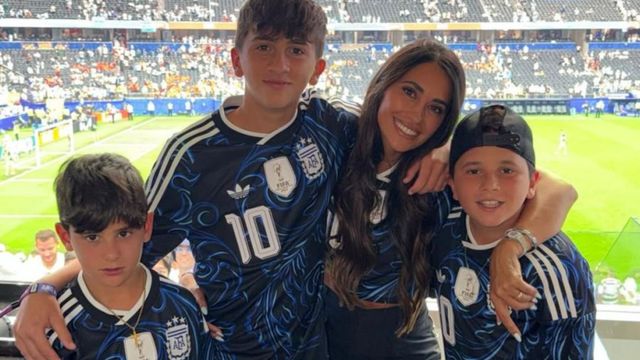 El festejo de Antonela Roccuzzo y sus hijos