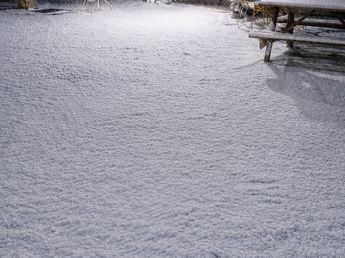 Los Gigantes amaneció cubierto de blanco tras la nevada de anoche