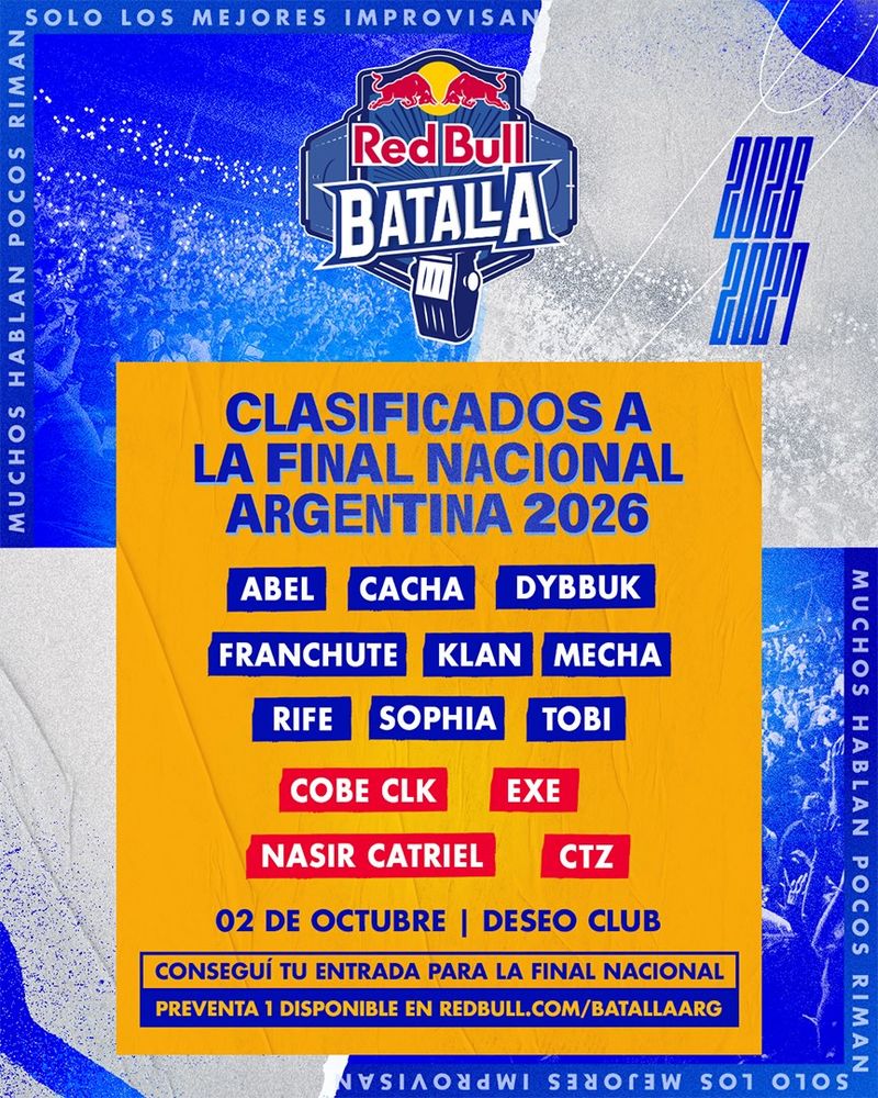 Red Bull Batalla Argentina 2026: Conocé a los clasificados a la Final Nacional, precios y dónde comprar entradas