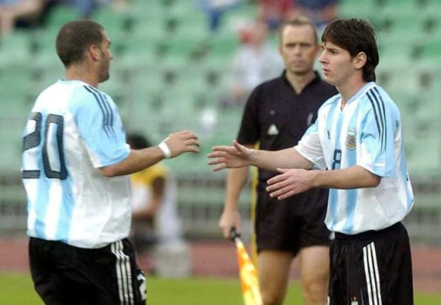 La primera vez de Messi en la Selección Argentina