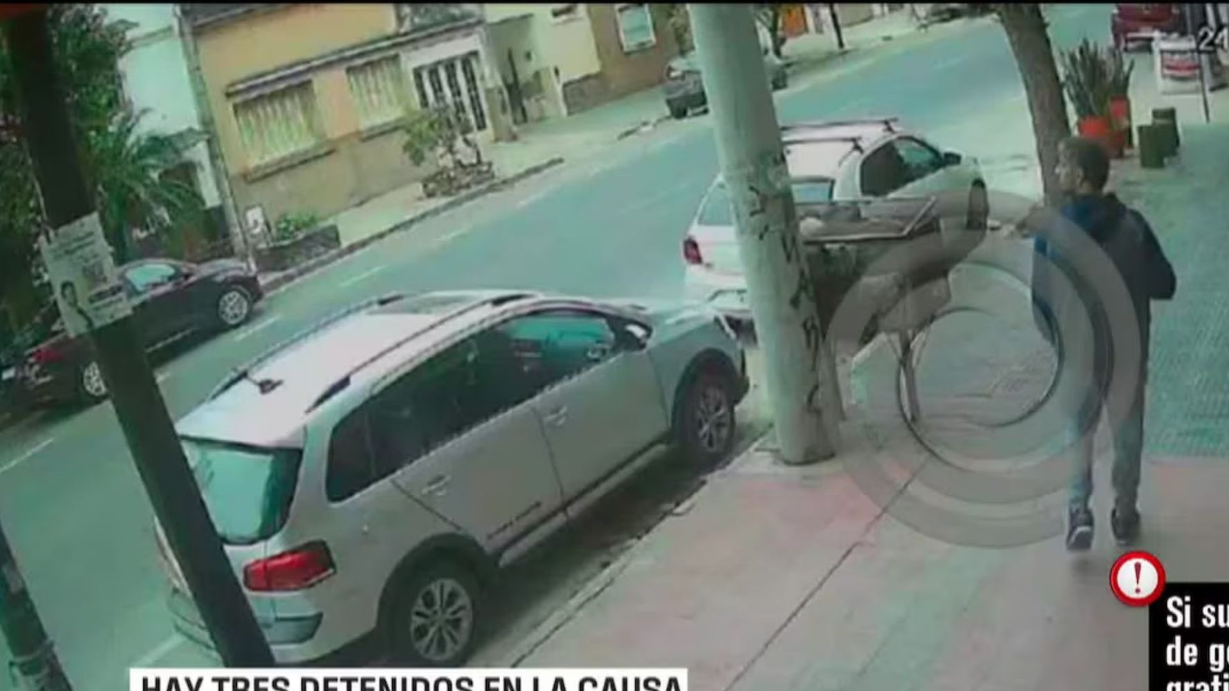 Las imágenes que complicarían a Claudio Barrelier.