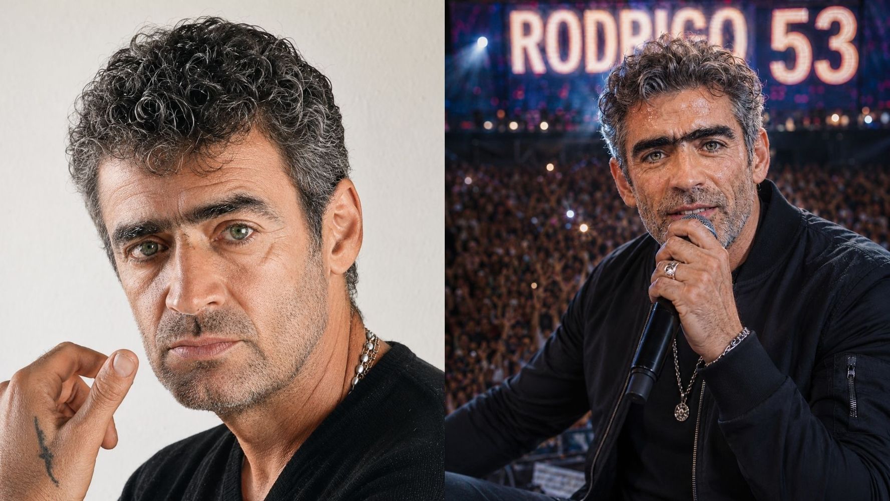 Cómo se vería Rodrigo a los 53 años según la IA.