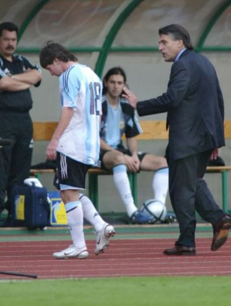 La primera vez de Messi en la Selección Argentina