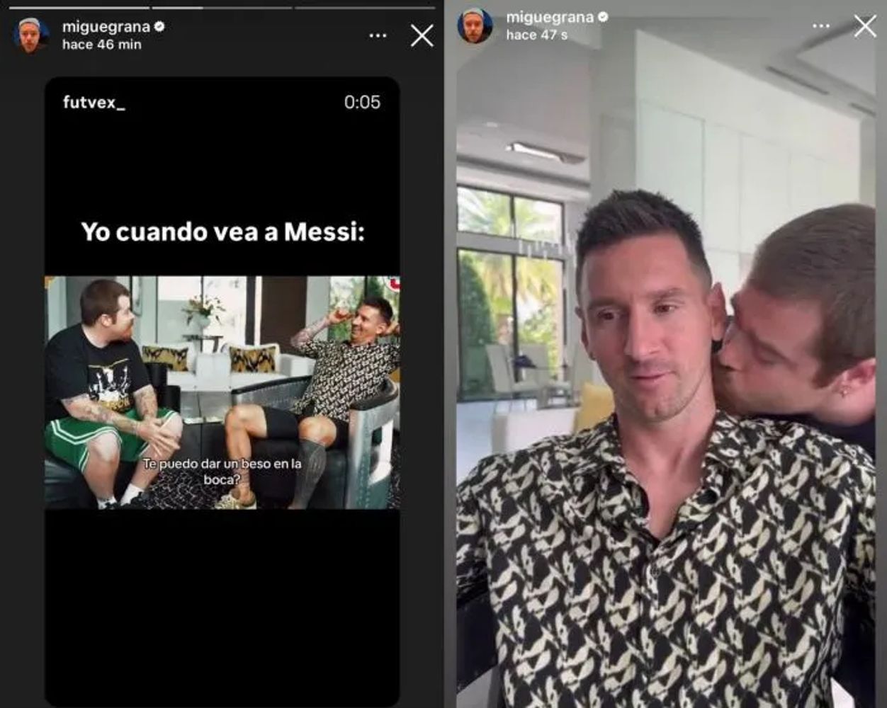 El posteo de Migue Granados con Messi
