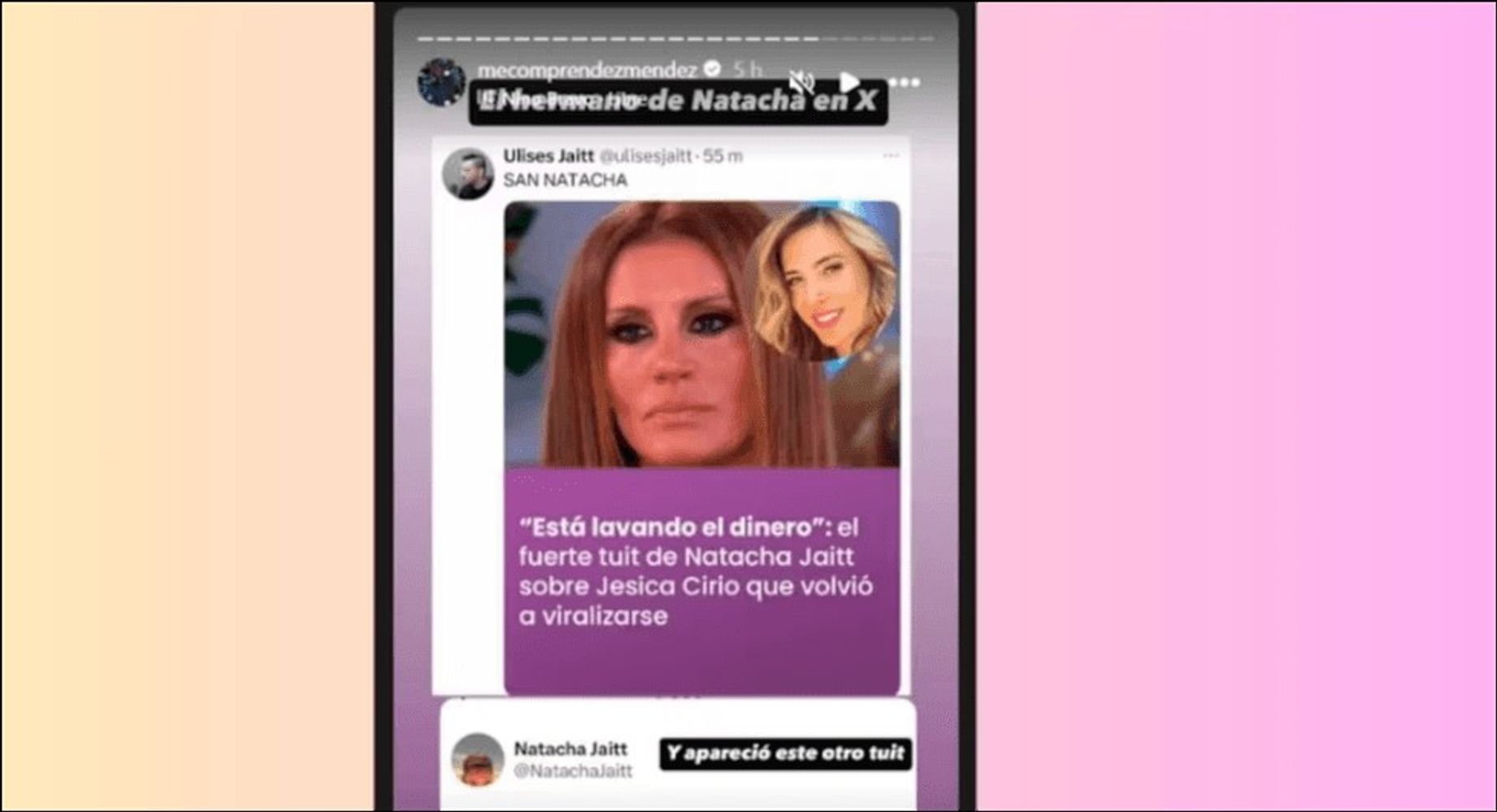 Los mensajes de Natacha Jaitt sobre Jesica Cirio