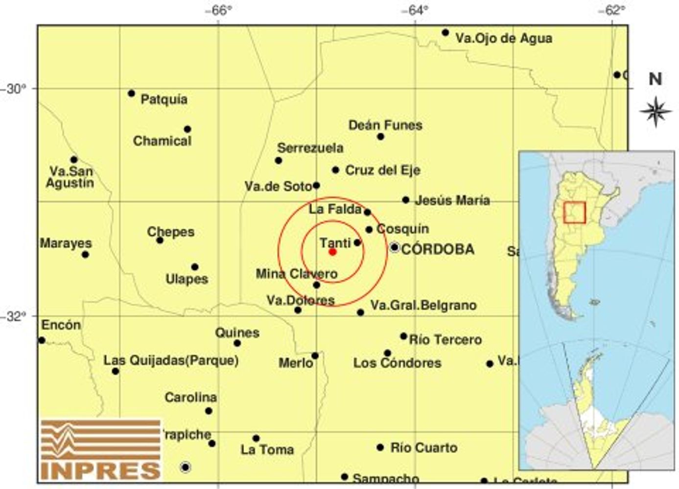 Temblor en Córdoba.