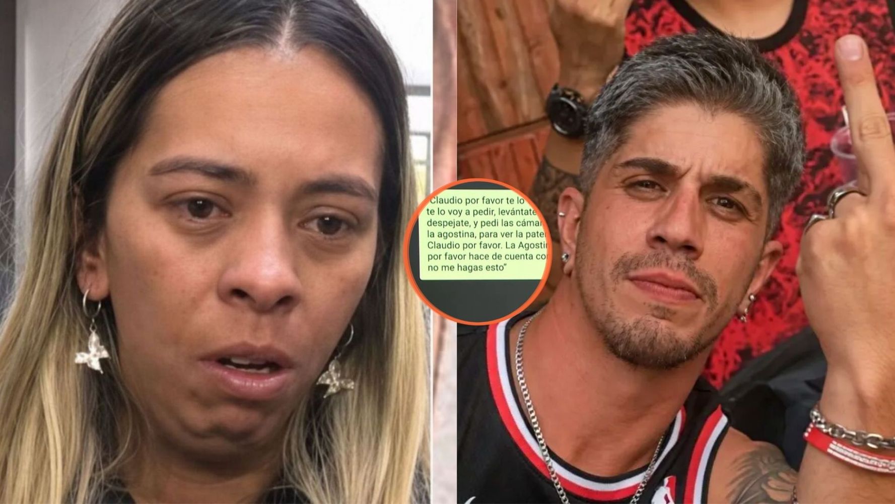 En detalle, los mensajes que intercambiaron la madre de Agostina Vega y Claudio Barrelier.