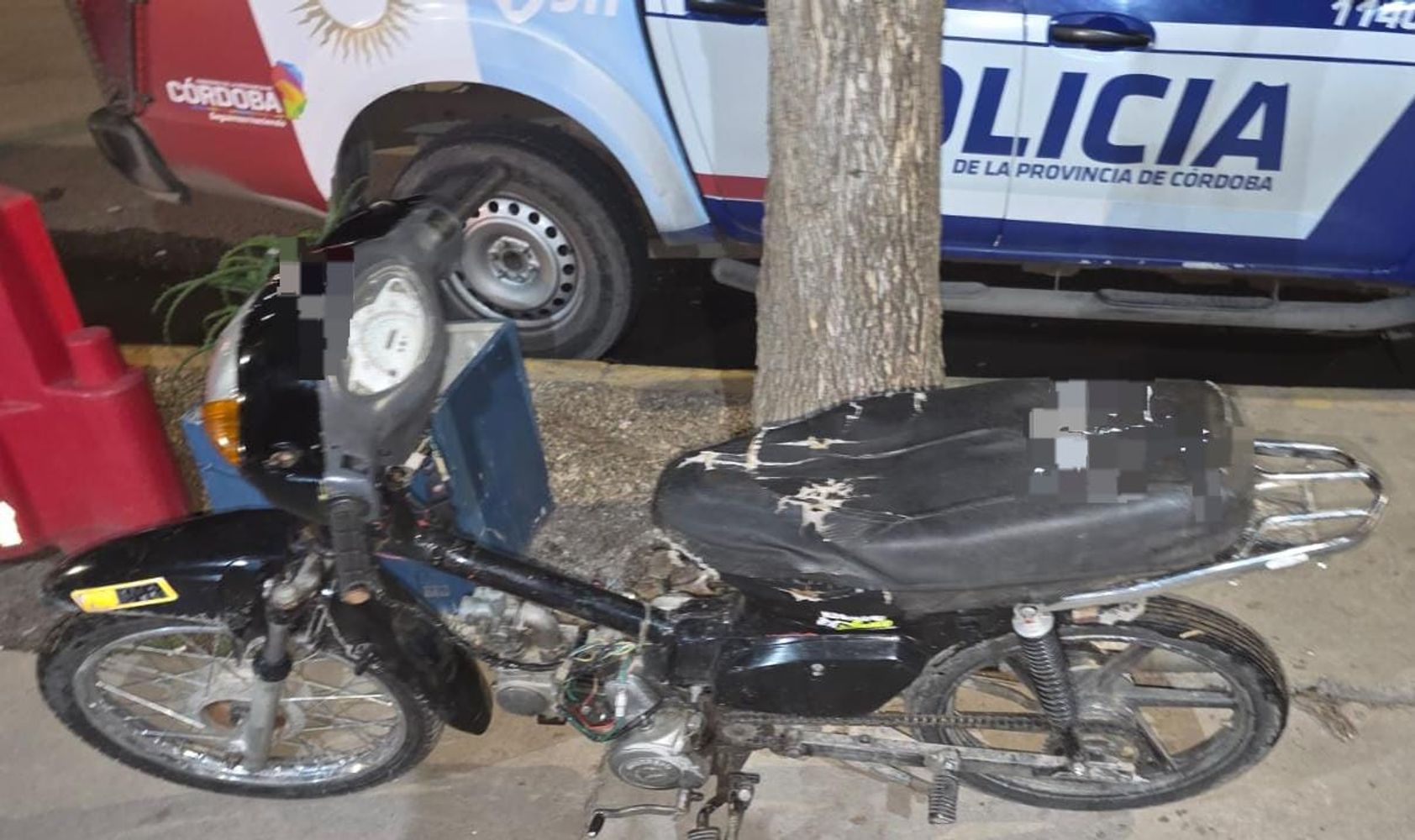 La motocicleta marca Guerrero Econo.