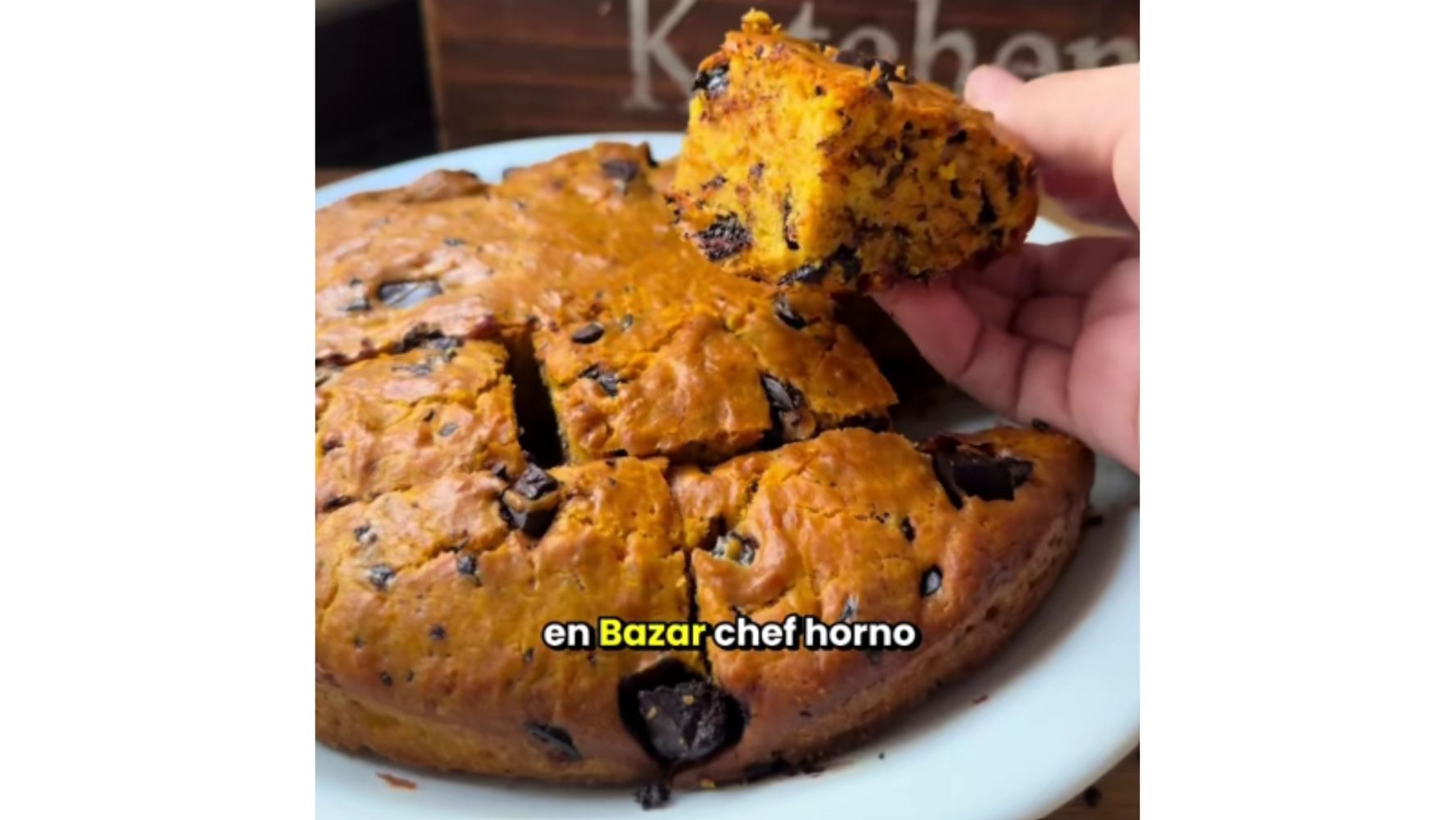 Así queda el budín con esta receta.