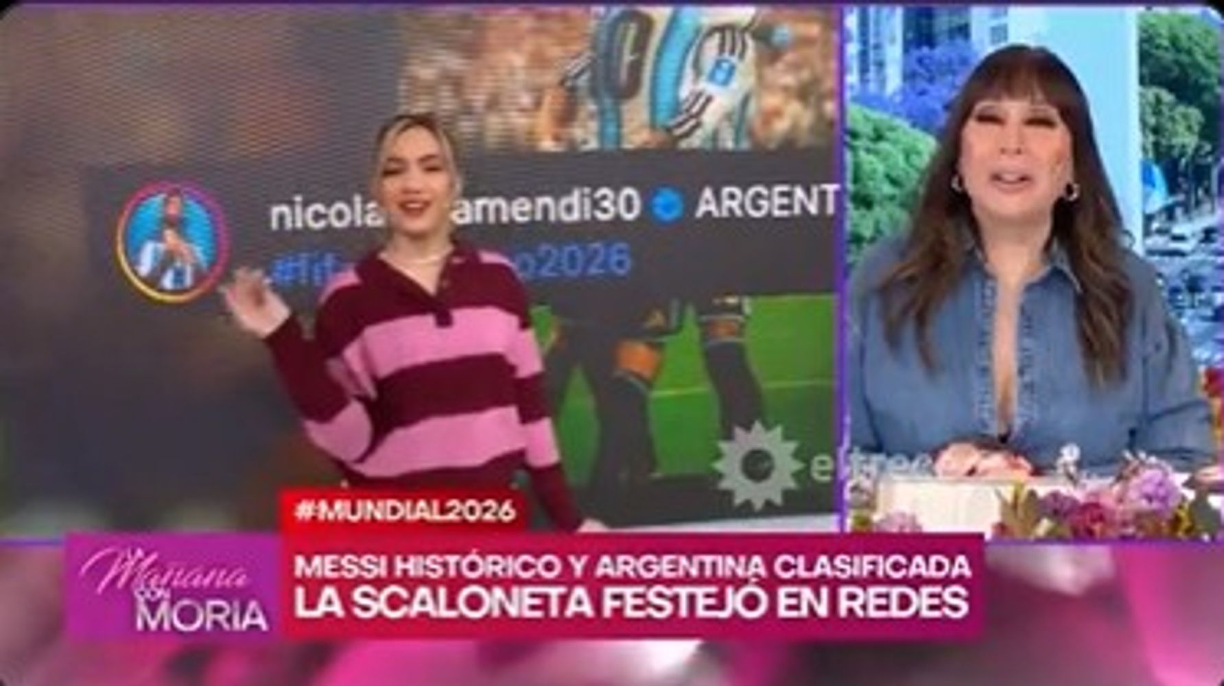 Naza Di Serio contó si salió con alguien de la Scaloneta