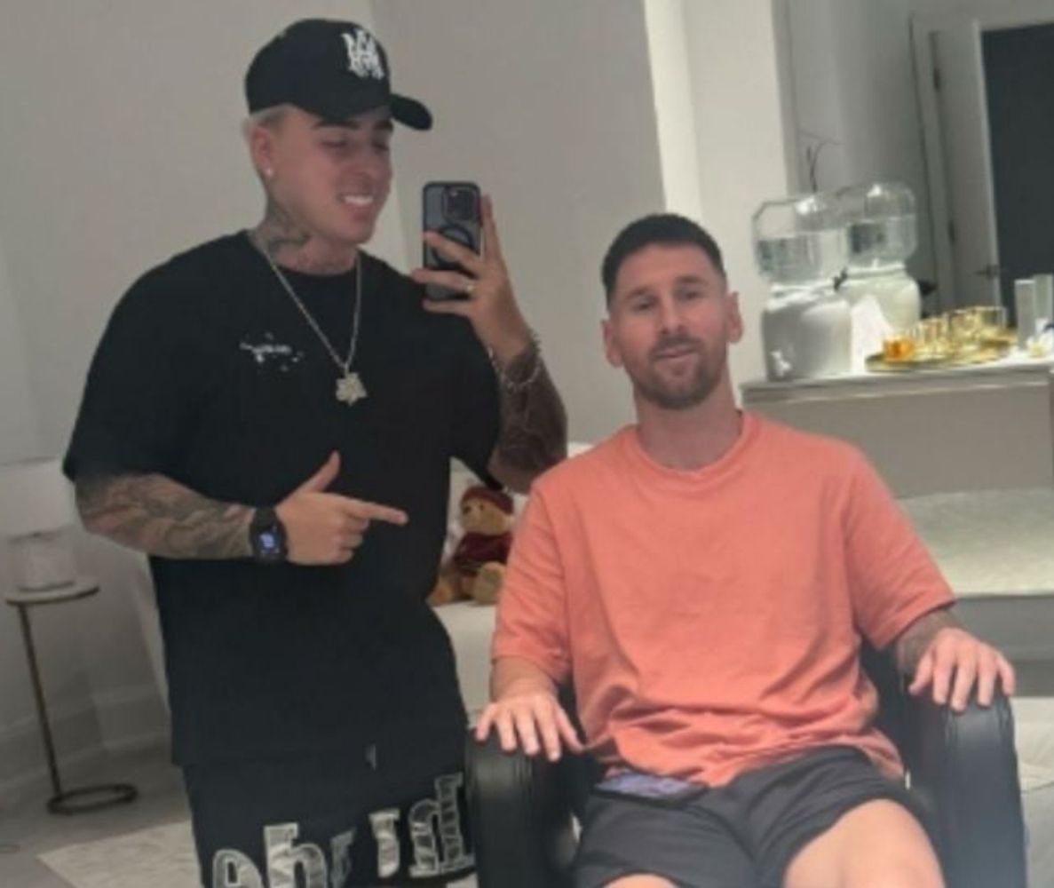 Nicolás Joffe, peluquero de Messi