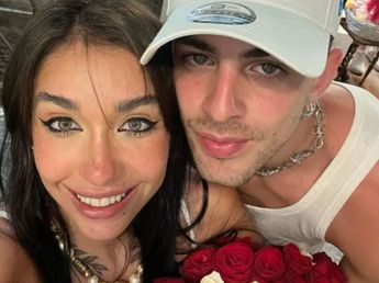 Mates y besos en la playa: Las románticas vacaciones de María Becerra y J Rei en España