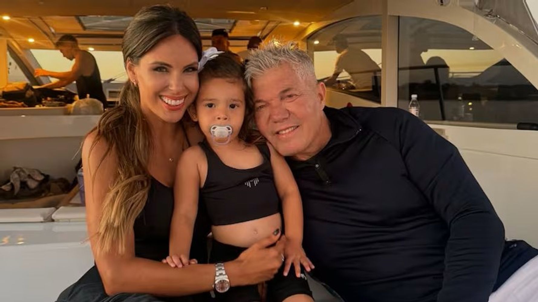 Barby Franco, Fernando Burlando y su hija Sarah