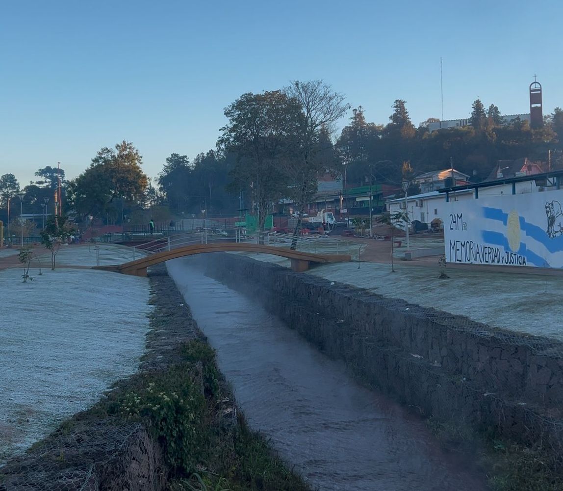 La ola polar no da tregua en Misiones: San Pedro registró 2°C y amaneció cubierta de escarcha.