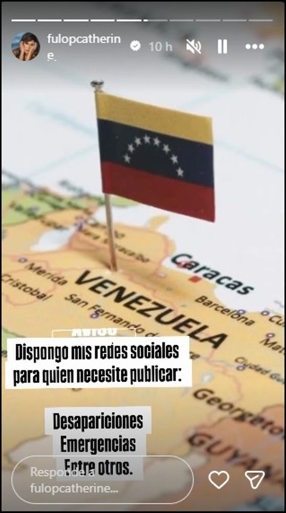 Catherine Fulop ofreció sus redes sociales para ayudar a quienes buscan información de sus familiares.