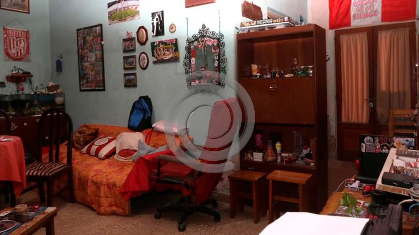 El interior de la propiedad.