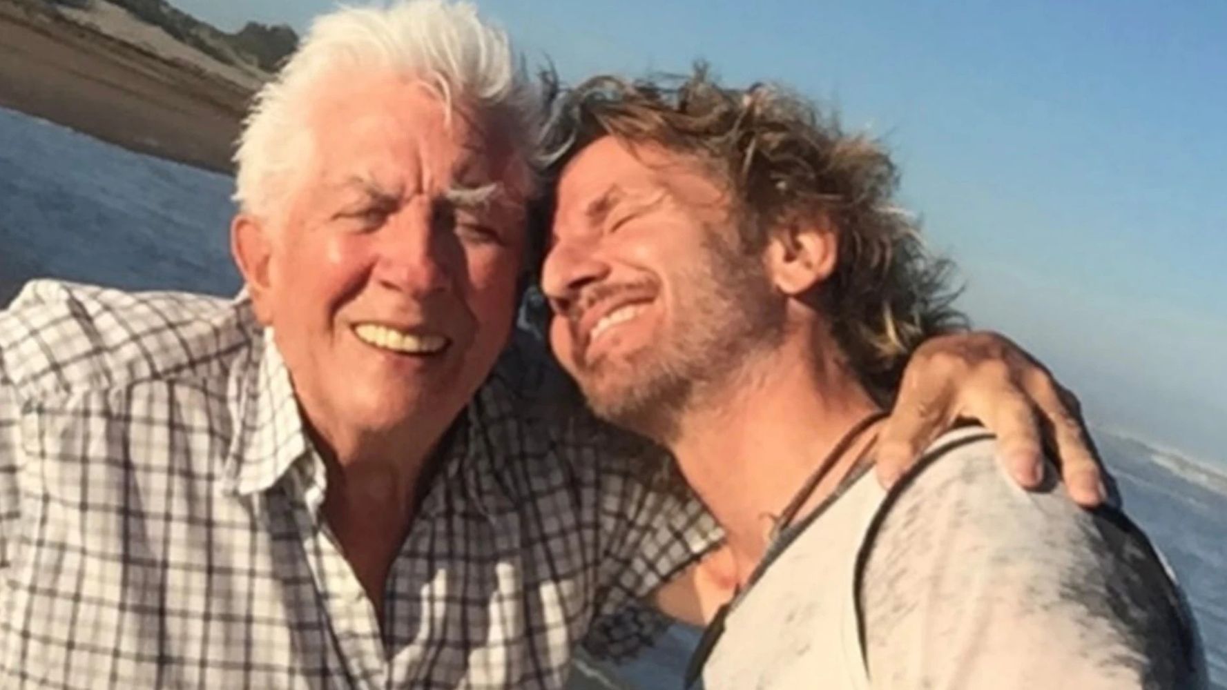 Facundo Arana y su papá 
