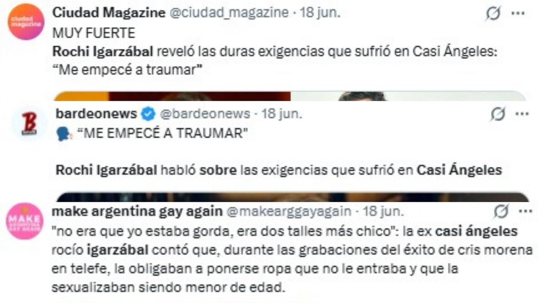 La polémica generada en X tras la entrevista de Rochi Igarzábal.