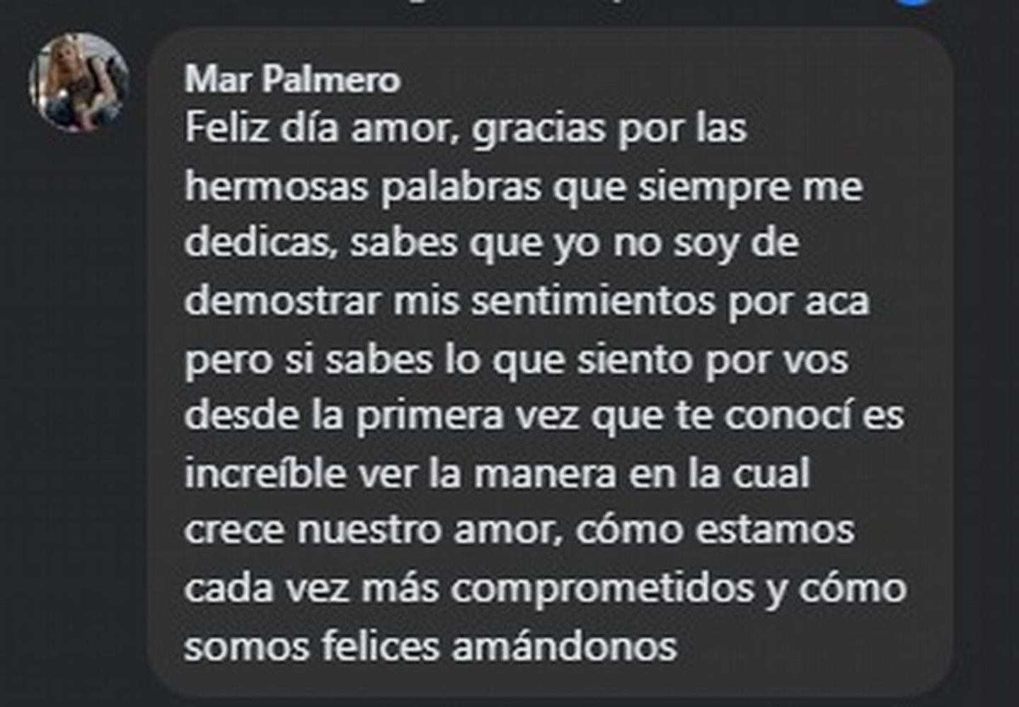 Los mensajes entre Barrelier y Palmero un 14 de febrero de 2020.