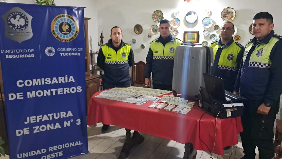 Devuelven más de cinco millones robados en Monteros
