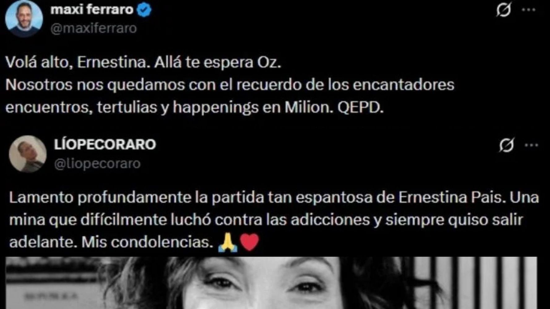 La despedida de los famosos. 