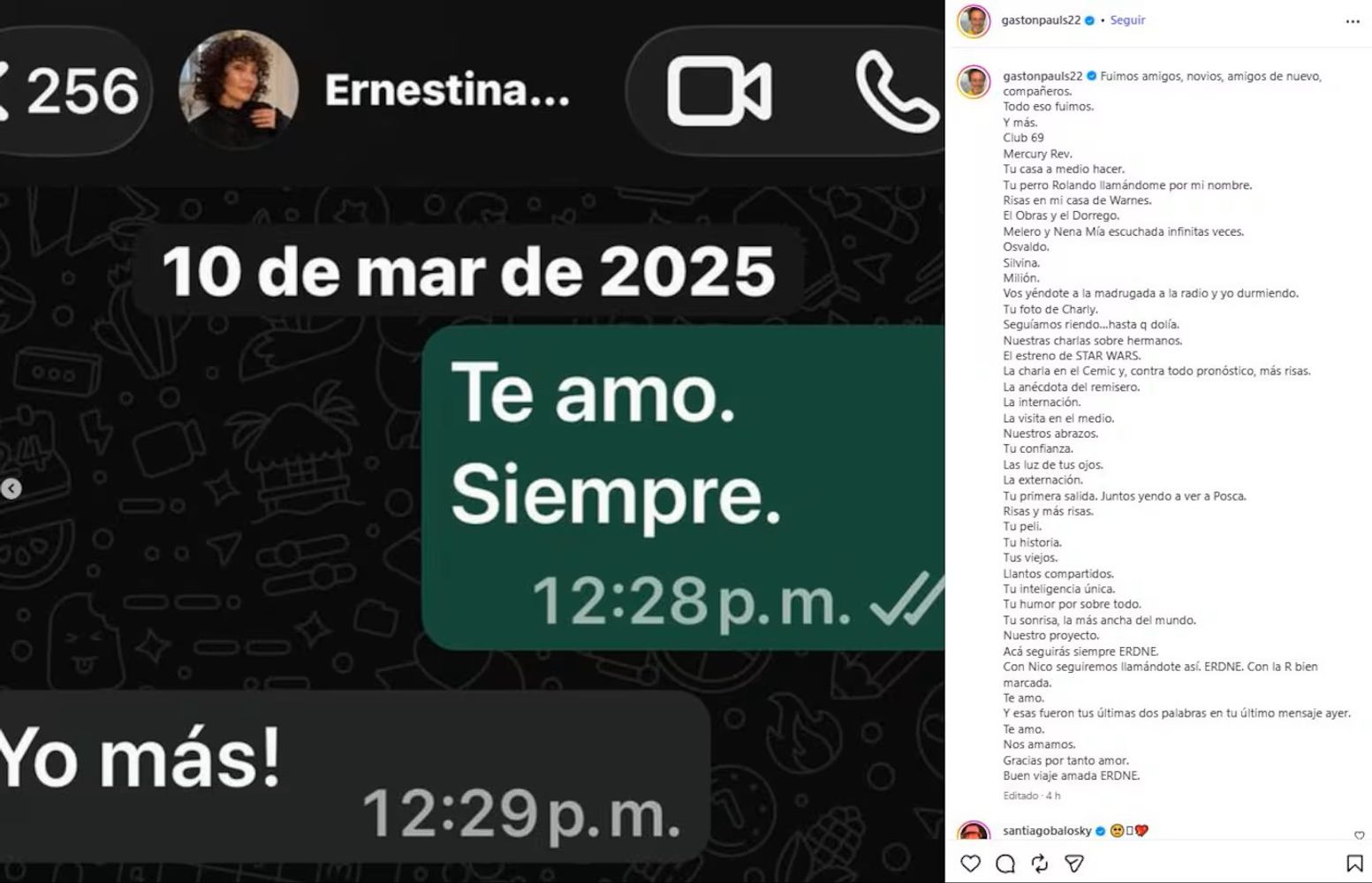 La despedida de Gastón Pauls.