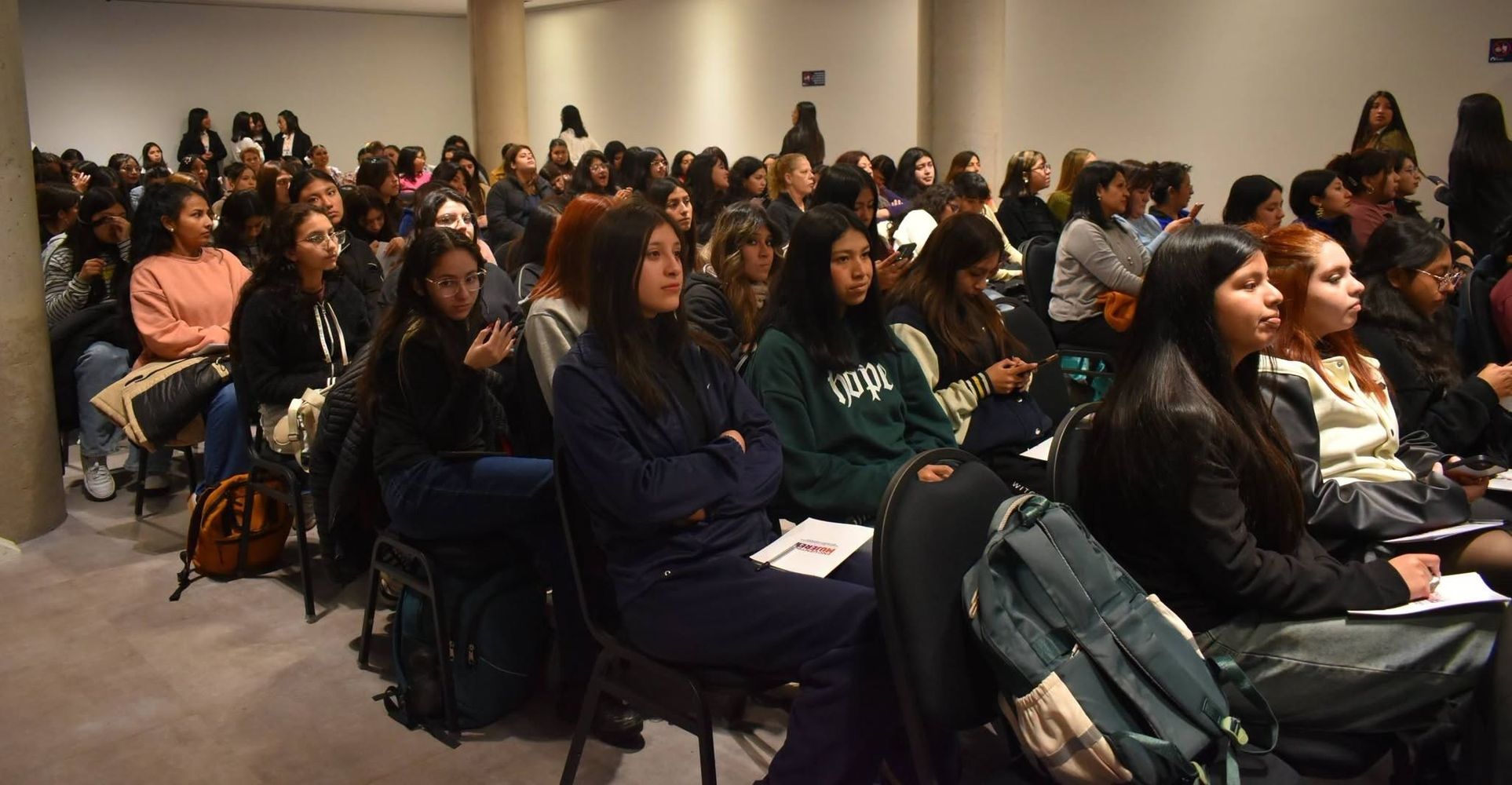 El Segundo Encuentro de Mujeres por una Educación No Sexista se desarrolló en el salón principal del Cabildo de Jujuy, con una concurrencia que completó el cupo previsto.