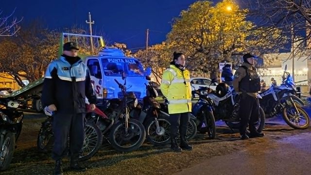 Mega Operativo de Seguridad en Punta Alta: 13 motos secuestradas  