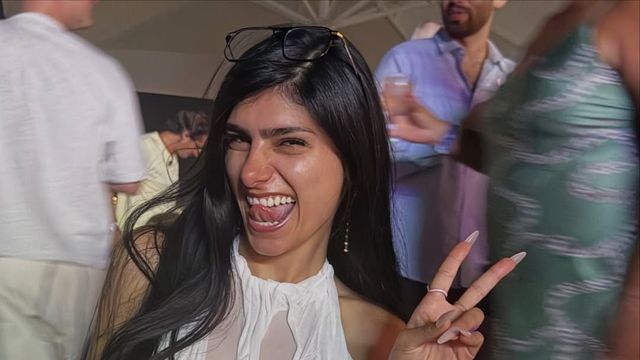 Con la camiseta de Lamine Yamal y sandalias con taco, Mia Khalifa celebró el título de España campeón del Mundial 2026