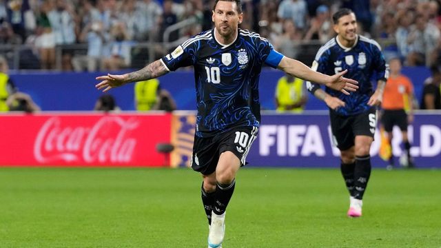 Sexto gol de Lionel Messi en el Mundial, el hombre récord, con 39 años. Y va por más con la Selección Argentina.