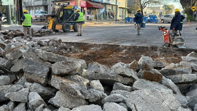 Obra vial Gualeguaychú.