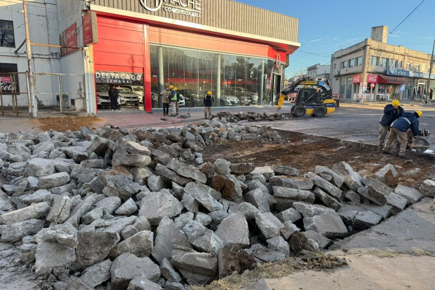Obra vial Gualeguaychú.