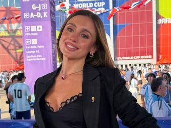 Sastrería militar y elegancia: la apuesta sofisticada con la que Morena Beltrán conquistó la transmisión del Mundial 2026