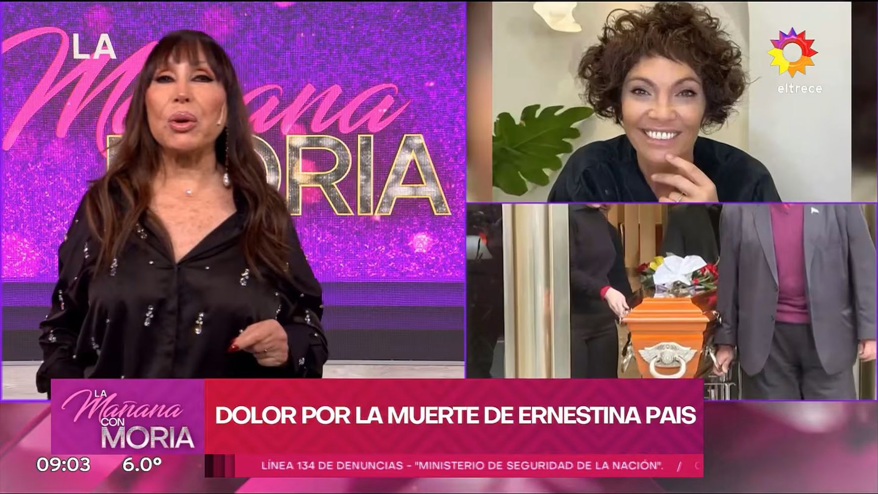 Moria Casán habló de la muerte de Ernestina Pais