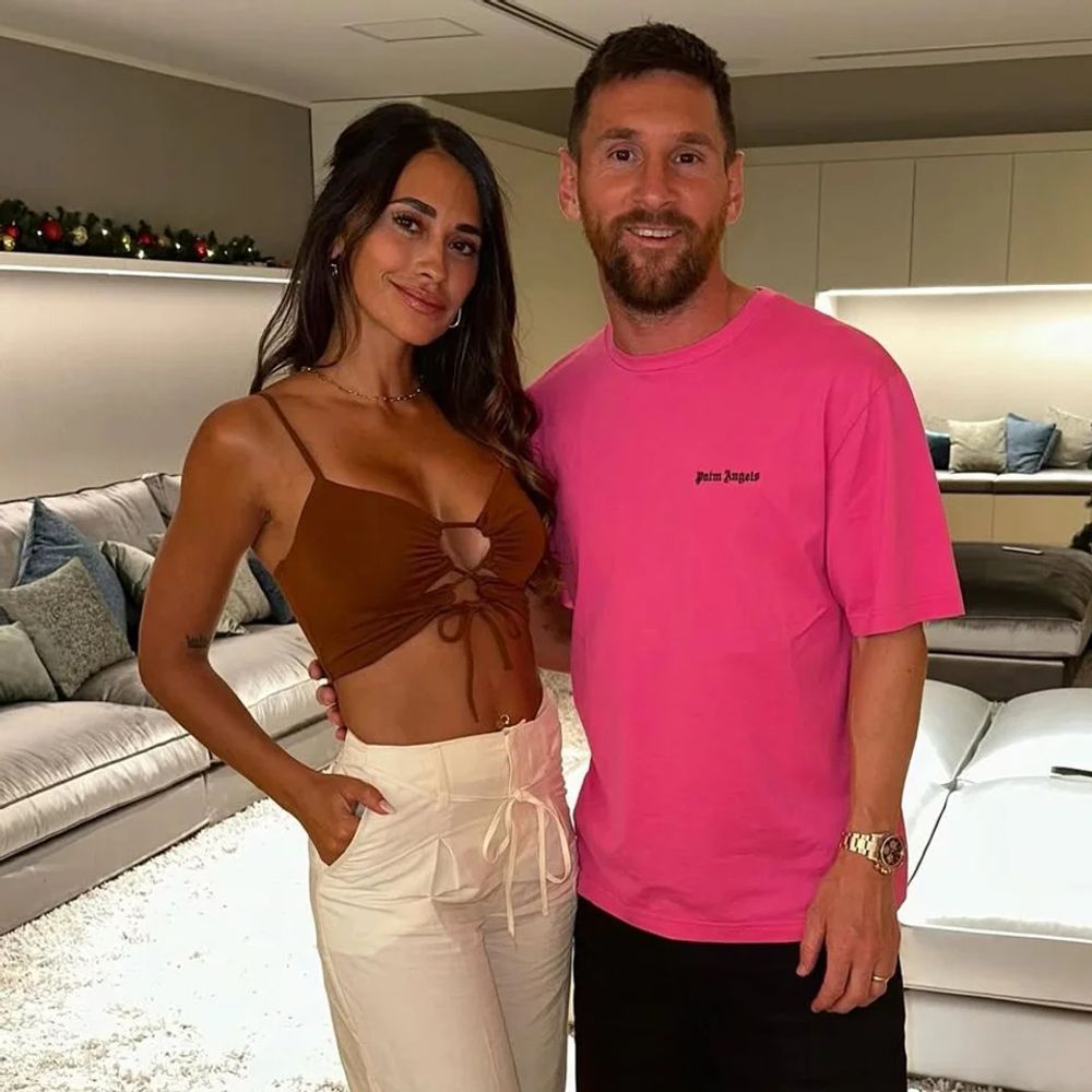 Messi y Antonela