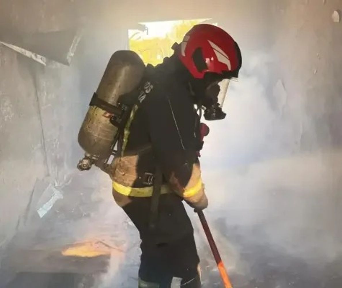 Incendio en Villa María.