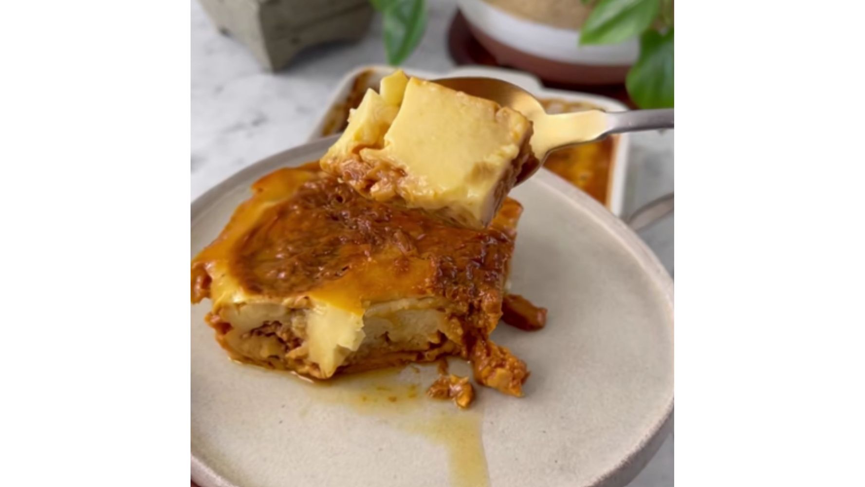 Así de cremoso queda este postre.