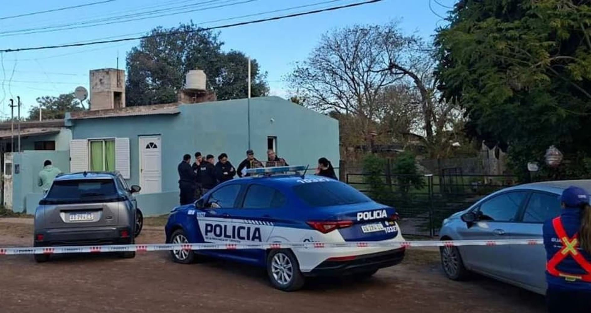 La escena de la investigación en Morteros.