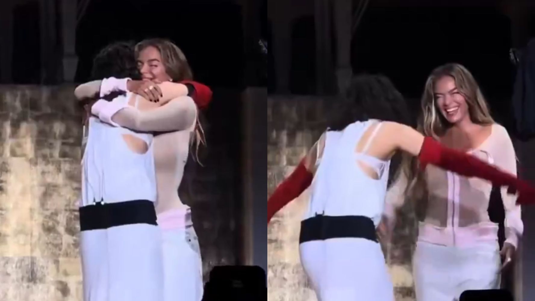 La colombiana sorprendió en el show de Rosalía en Los Ángeles.