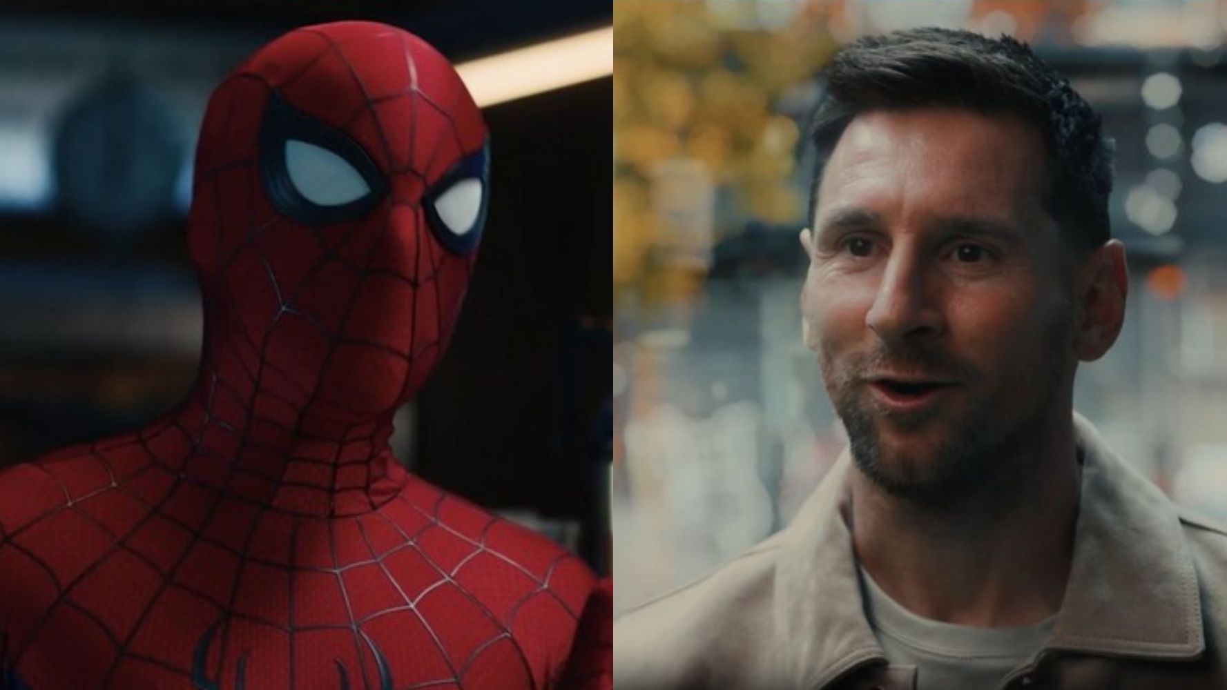 Lionel Messi aparece en la promoción de la nueva película de Spider Man