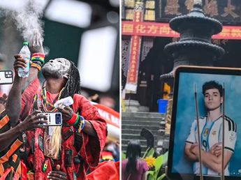 Rezan en un templo taoísta en China por Julián Álvarez tras los dichos del brujo ghanés sobre el partido contra Cabo Verde