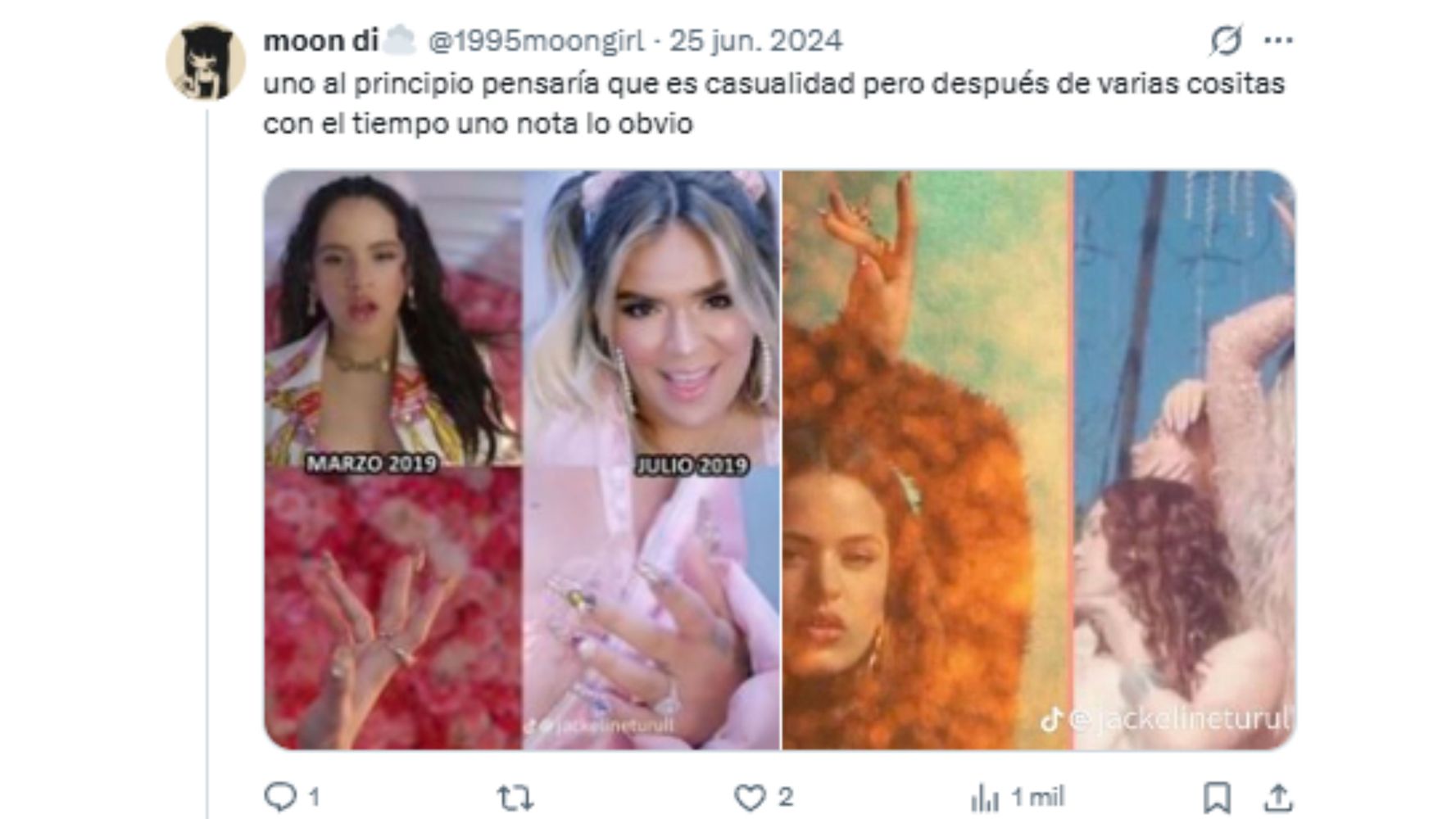 Los fans aseguraban que la colombiana se copiaba de Rosalía.