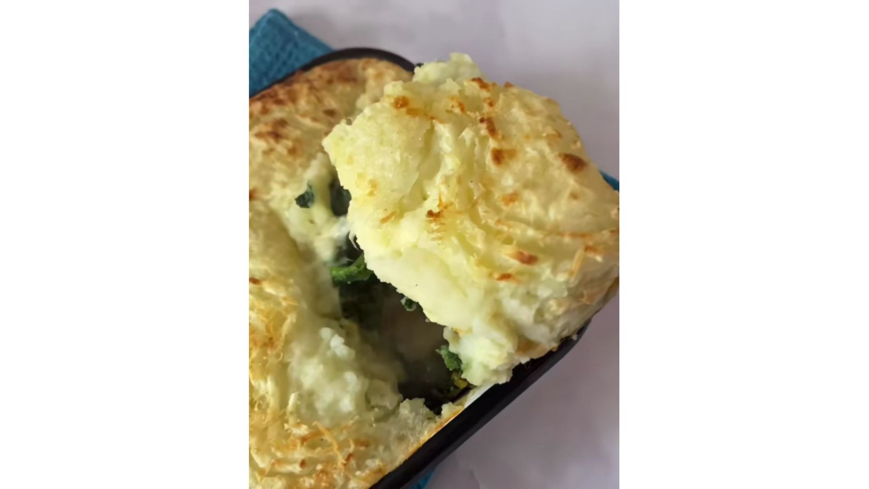 Así queda el pastel de espinaca con esta receta.