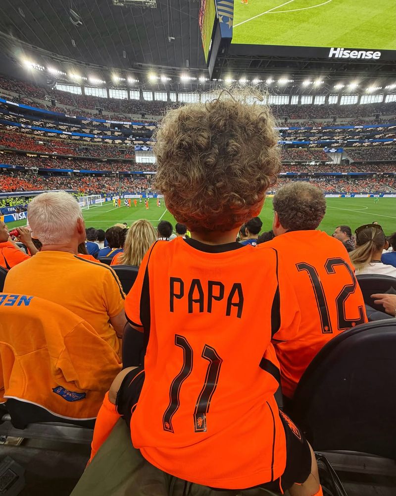 La pareja del jugador de Países Bajos.