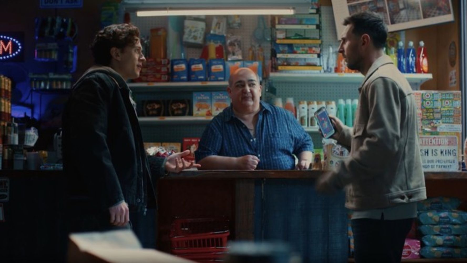 Lionel Messi aparece en la promoción de la nueva película de Spider Man