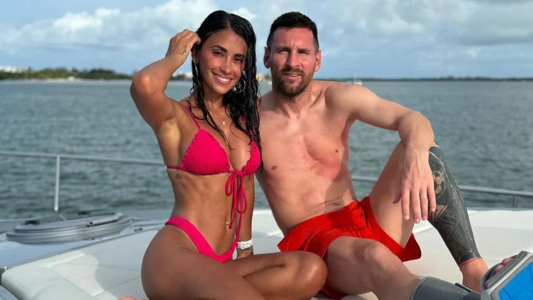 Antonela Roccuzzo y Lionel Messi
