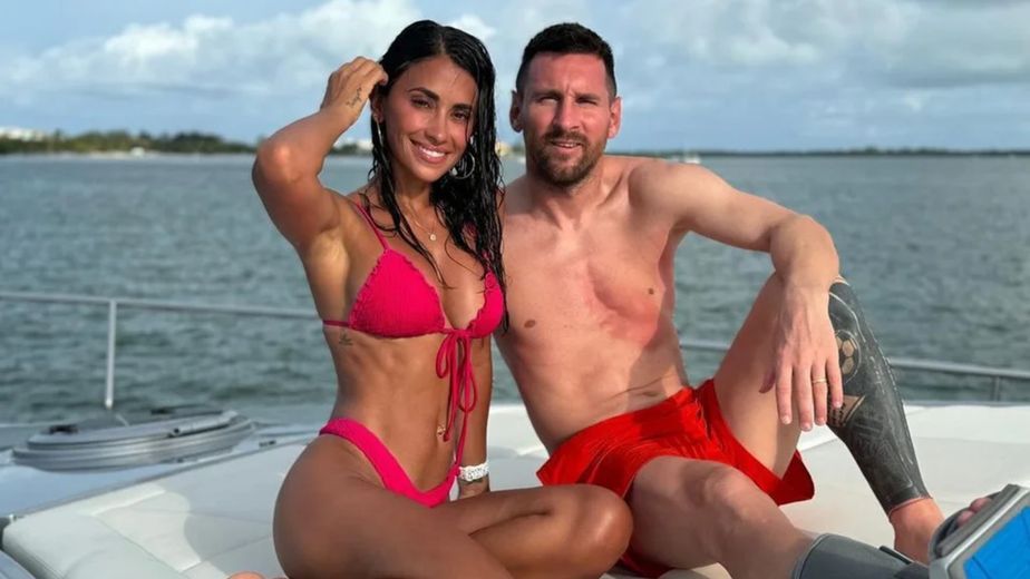 Antonela Roccuzzo y Lionel Messi