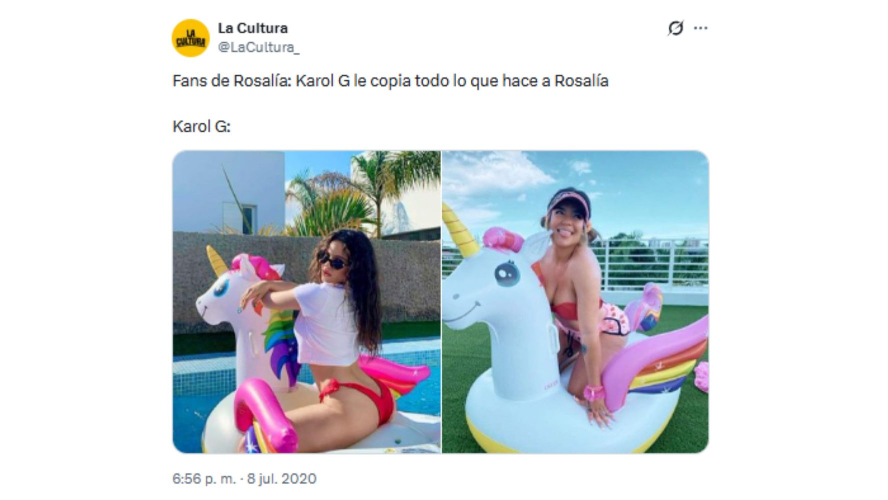 La supuesta copia de la colombiana a la española.